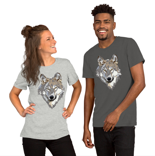 Lobo - Camiseta de manga corta unisex